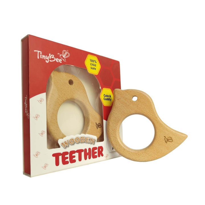 Wooden Teether (6-12 Months) | Dove, Whale, Rocket & Circular