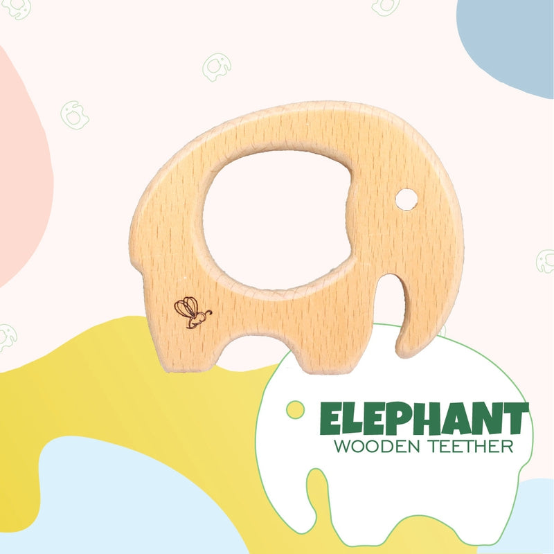 Elephant Wooden Teether