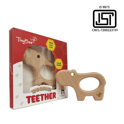 Hippo Wooden Teether