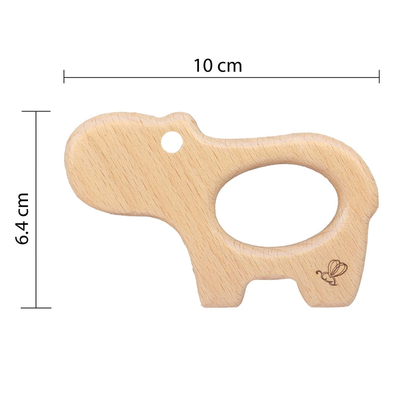 Hippo Wooden Teether