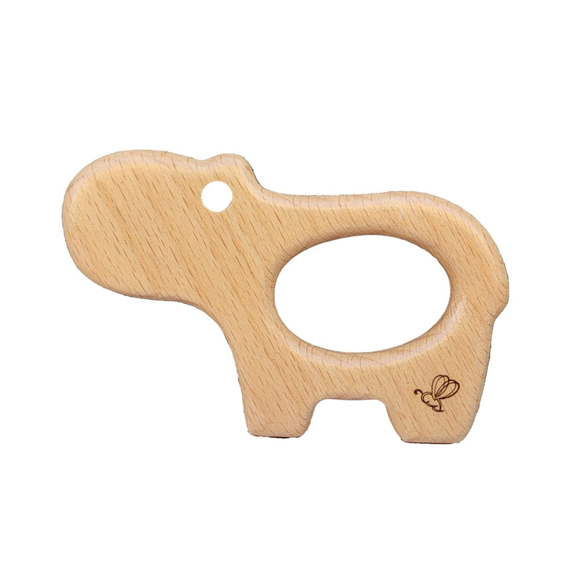 Hippo Wooden Teether