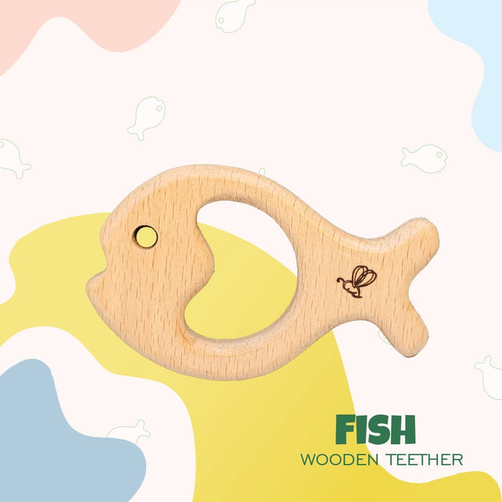 Nemo Fish Wooden Teether (6-12 Months)