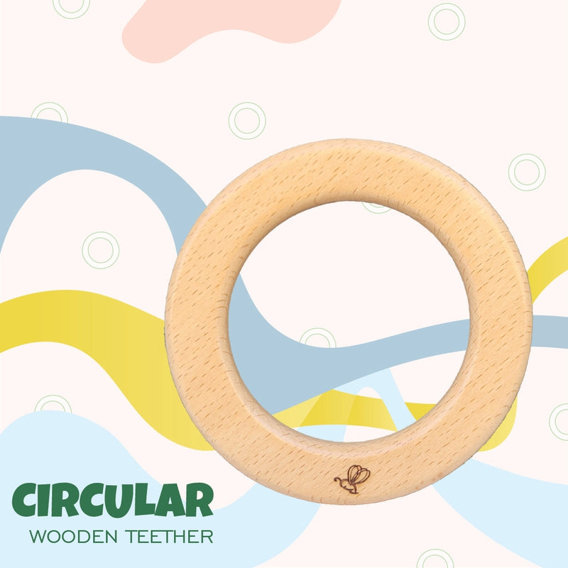 Circular Wooden Teether