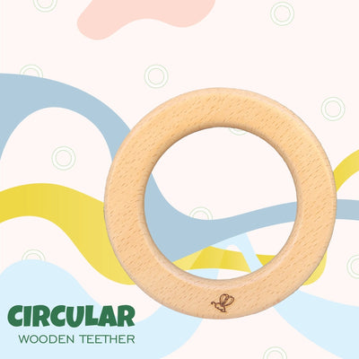 Circular Wooden Teether