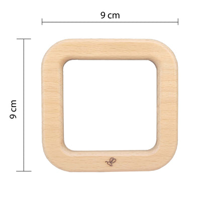 Square Wooden Teether