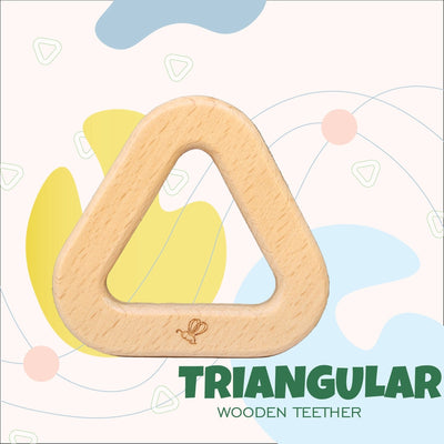 Triangular Wooden Teether