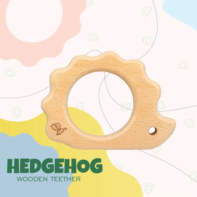 Hedgehog Wooden Teether (6-12 Months)