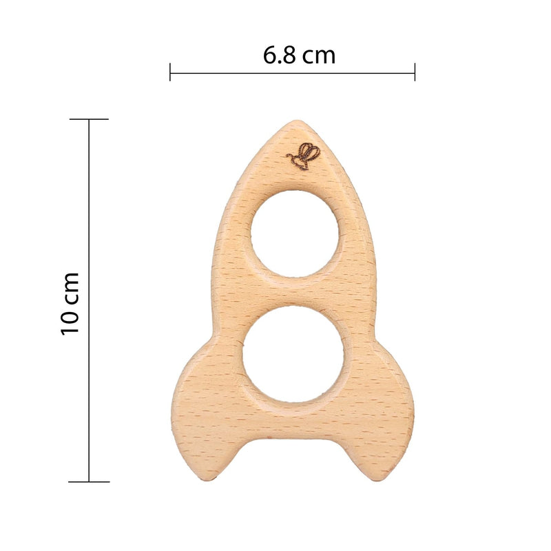 Rocket Wooden Teether (6-12 Months)