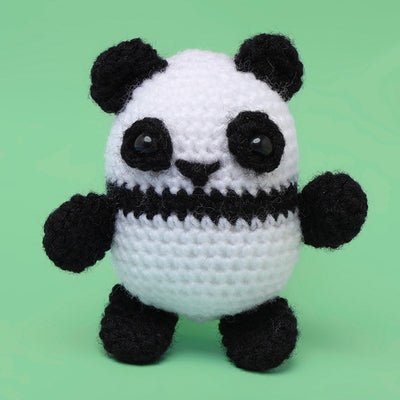 Beginner's Crochet Kit (Keychain Making Kit)-  Panda