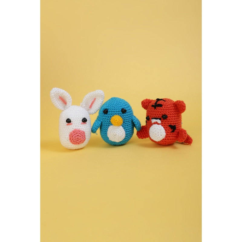 Beginner's Crochet Kit (Set of 3) - Little Penguin, Rabbit & Tigress