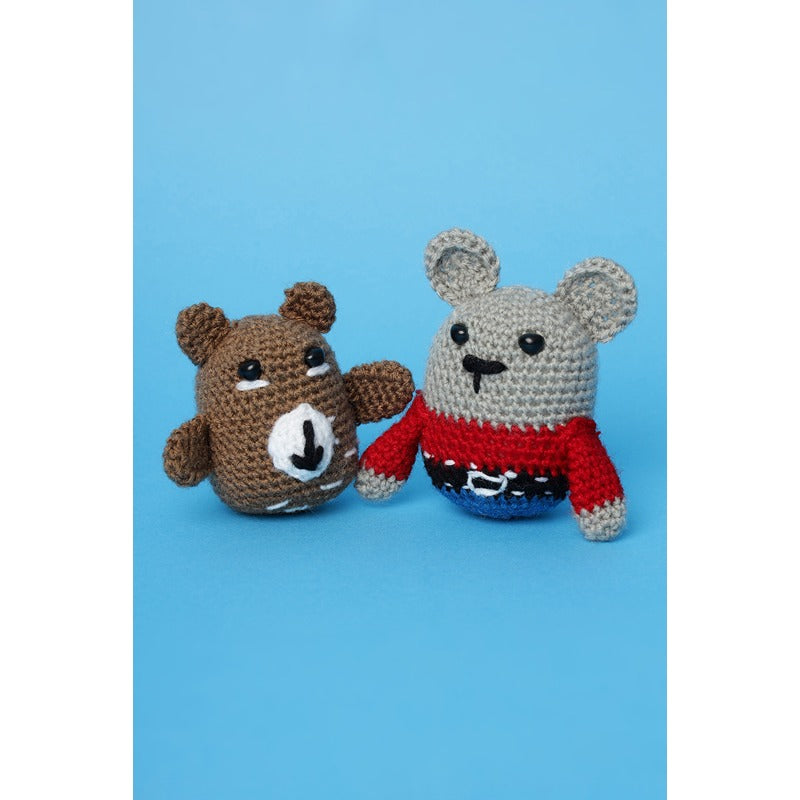 Beginner's Crochet Kit (Set of 2) - Mouse & Bear