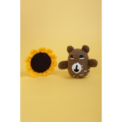 Beginner's Crochet Kit (Set of 2) - Sunflower & Round Bear