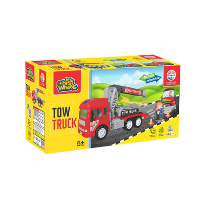 Friction Powered Realistic Tow Truck Toy