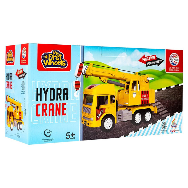 Friction Powered Realistic Hydra Crane Truck Toy