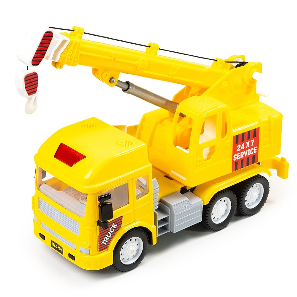 Friction Powered Realistic Hydra Crane Truck Toy