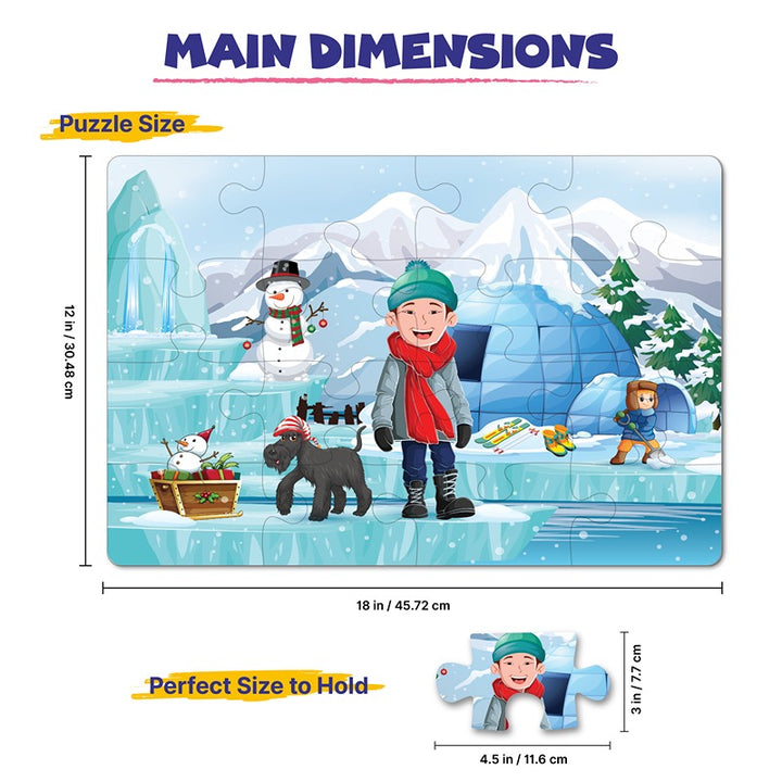 Seasons Set of 2 Jigsaw Puzzles - Summer + Snow