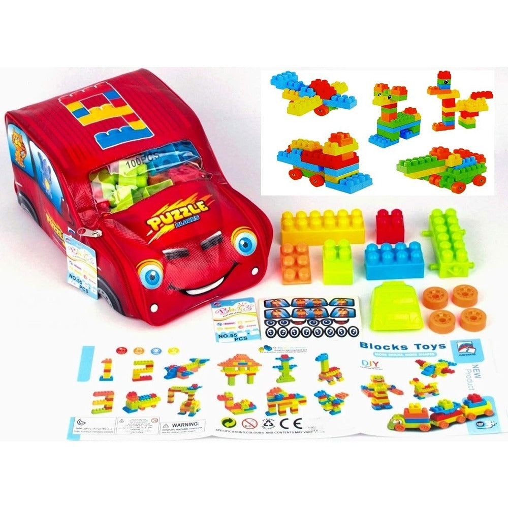 Building Block Set, DIY Interlock Construction Design Model (Multicolor)