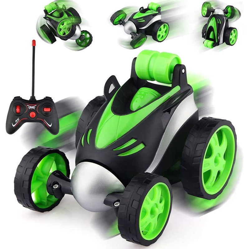 Mini Remote Control Stunt Car with Rotating Wheels ( Assorted Colour )