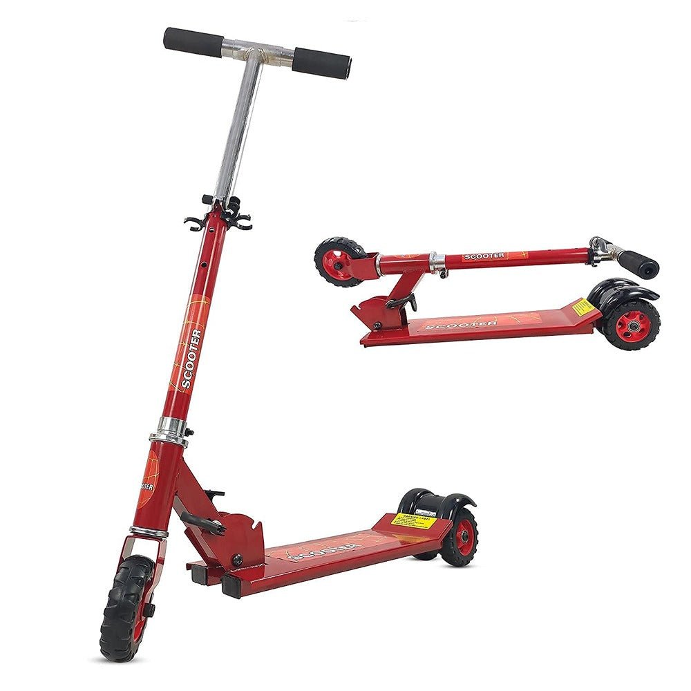 Big Size 3 Wheel Height Adjustable Scooter (Assorted colour and Print)