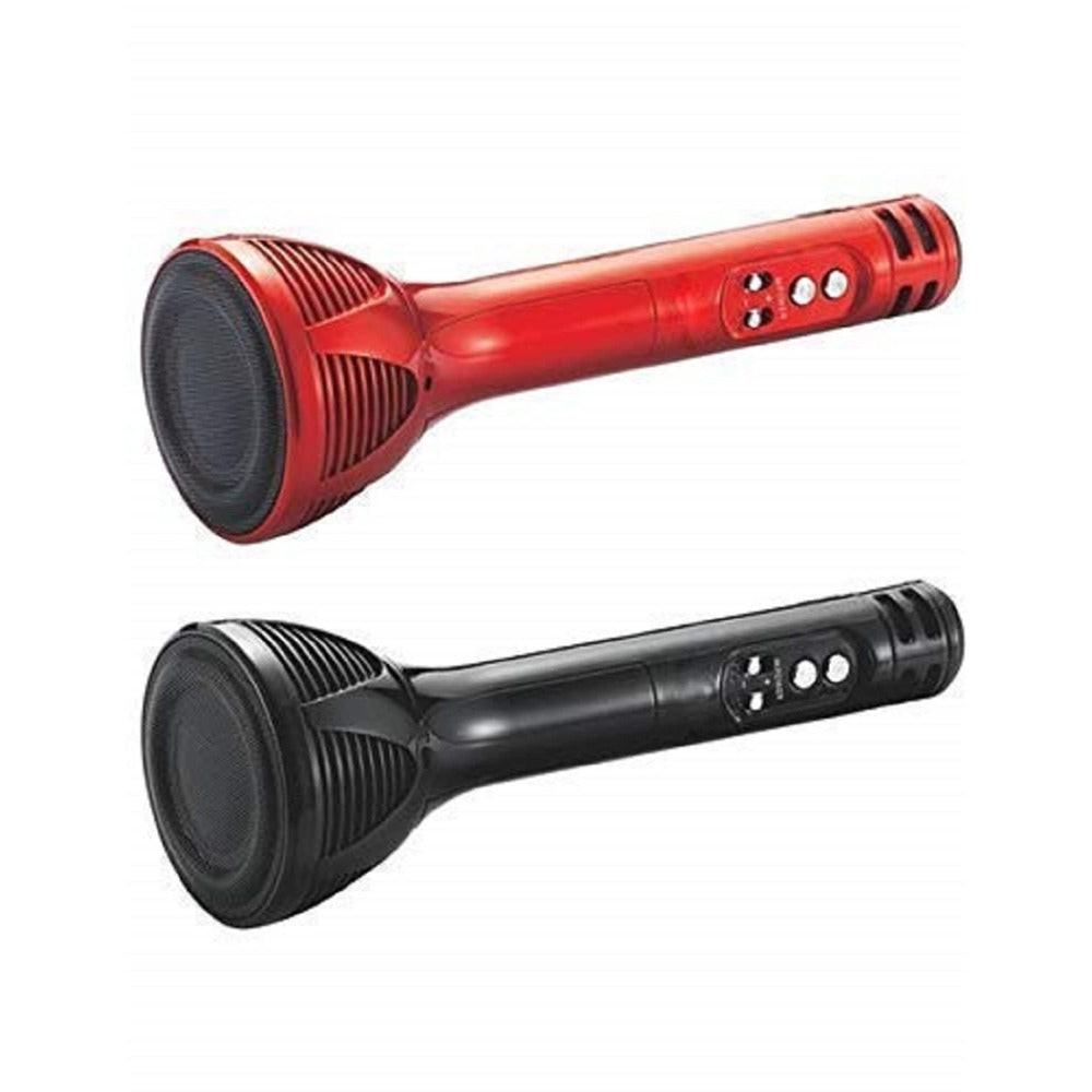 Handheld Wireless Singing Mic With Multi-Function (Assorted colour and Print)