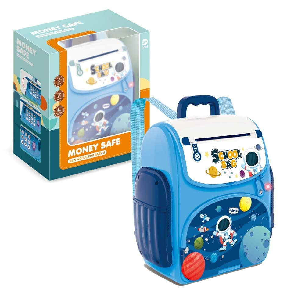 ATM Piggy Bank with Finger Print Sensor (Assorted colour and Print)