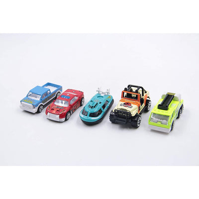 Friction City Cars - 1:64 Scale Ratio (set of 5) (Assorted colour and Print)