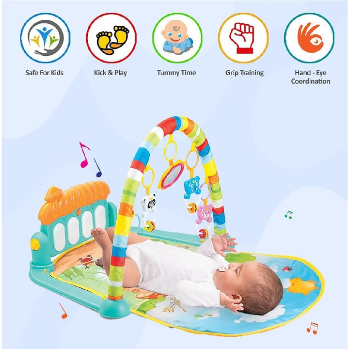 3 in 1 Baby Gym Musical Play Mat (Multicolor)