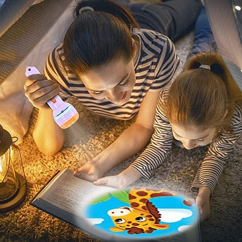 3 Slides Flashlight Projector Torch for Kids  (Random Slides) (Projector Torch)