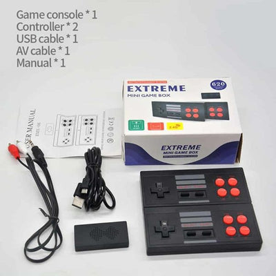 Plug & Play Wireless Video Game (8 bit Retro Built-in Games) for 2 Players- Assorted Colours