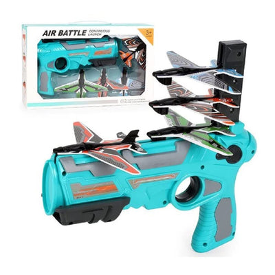 Airplane Launcher with 4 Foam aircrafts, Shooting Games