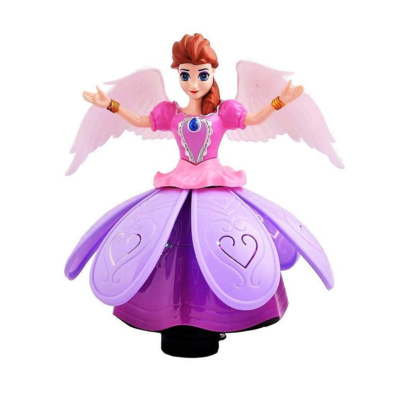 Angel Girl Musical Toy - 360 Degree Rotating with Flashing Lights