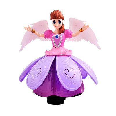 Angel Girl Musical Toy - 360 Degree Rotating with Flashing Lights