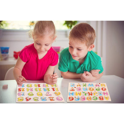 Wooden Colorful Number Learning Board with Knobs