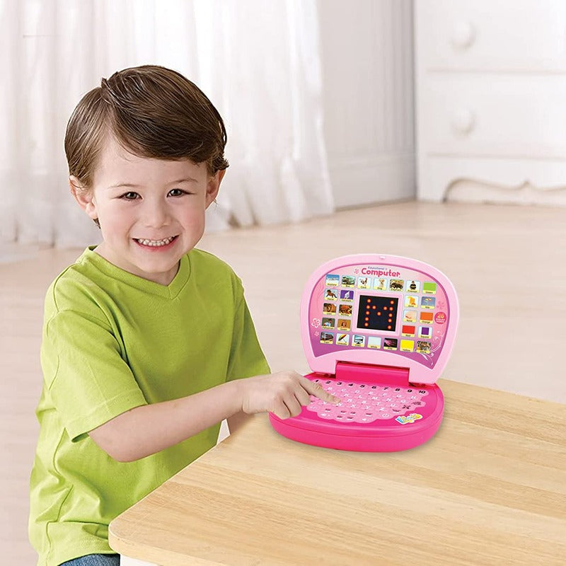 Kids Computer Toy with Sound and Music - BIS Approved (Pink)