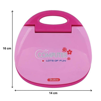 Kids Computer Toy with Sound and Music - BIS Approved (Pink)