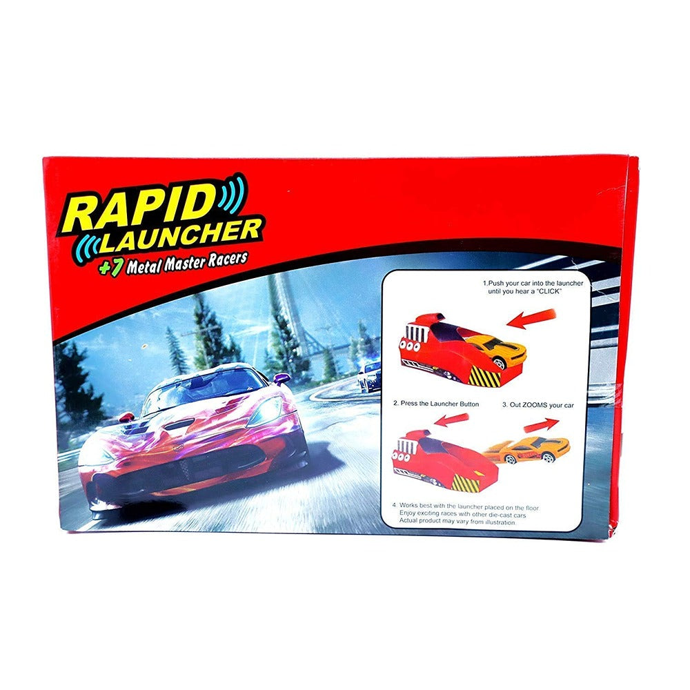 7 Metal Master Racer Cars and One Launcher