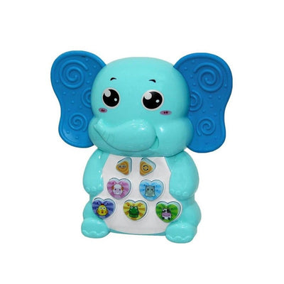 Cheerful Musical Elephant Toy (Color May Vary)
