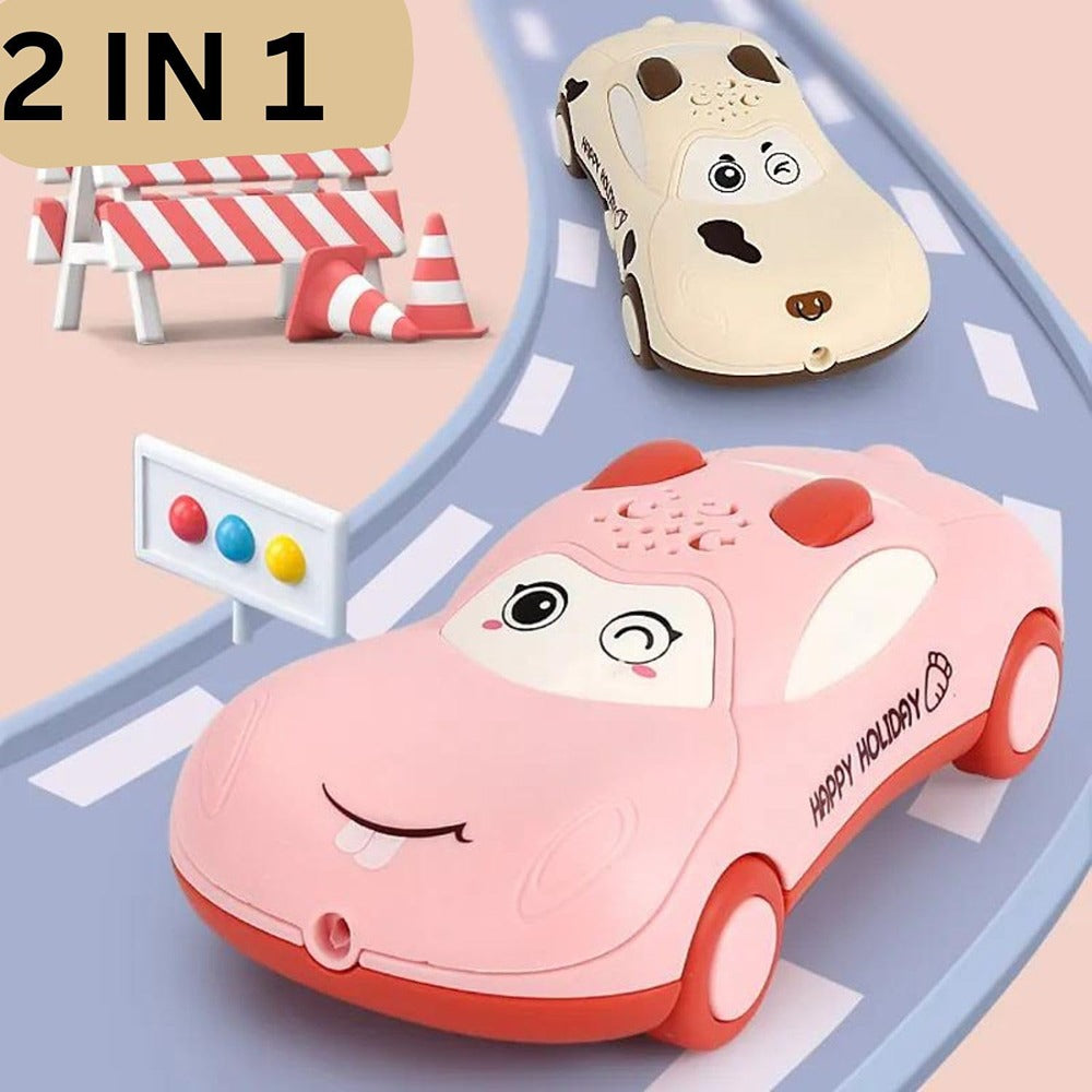 Car Shape Phone with Music & Lights