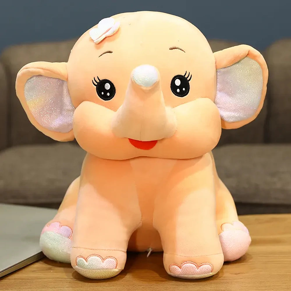 Butterfly Elephant Super Soft Toy (Peach)