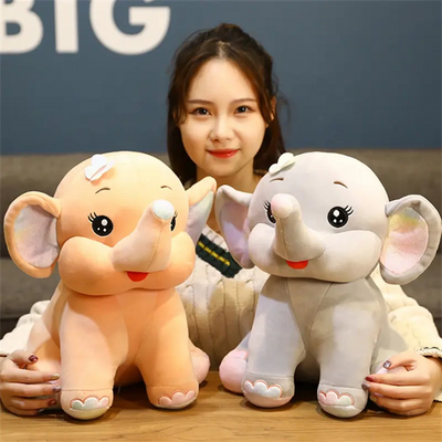 Butterfly Elephant Super Soft Toy (Peach)