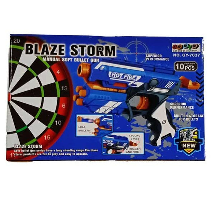 Storm Hot Fire Bullet Gun Toy with 10 Safe Soft Foam Bullets