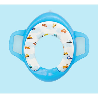 Zyamalox Cushioned Potty Trainer Seat with Support Handles (Colour & Print May Vary)