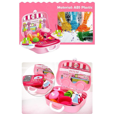 Plastic Portable Cooking Kitchen Play Set