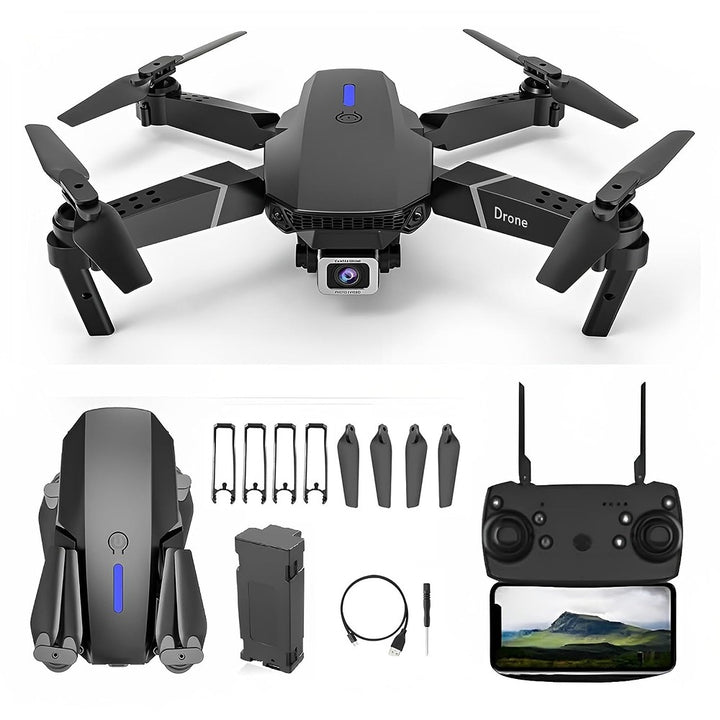 Foldable Remote Control Drone with Camera (Assorted Color) - COD Not Available