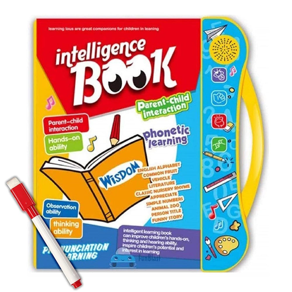 Electronic Intelligent Book with All Learning Materials with Clear Voice & Touch Sensors