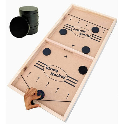 Fast Sling Puck Game Board String Hockey Toy