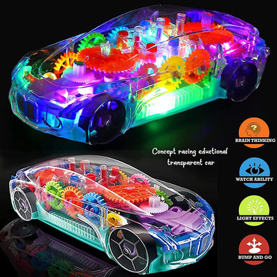 Racing Car with Music & 3D Flashing Lights (Pack of 1)