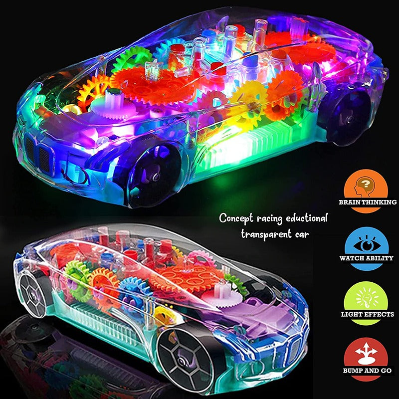Racing Car with Music & 3D Flashing Lights (Pack of 1)