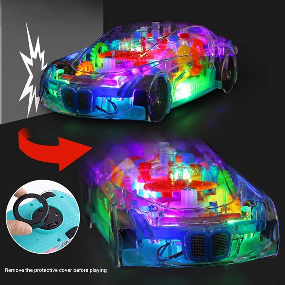 Racing Car with Music & 3D Flashing Lights (Pack of 1)