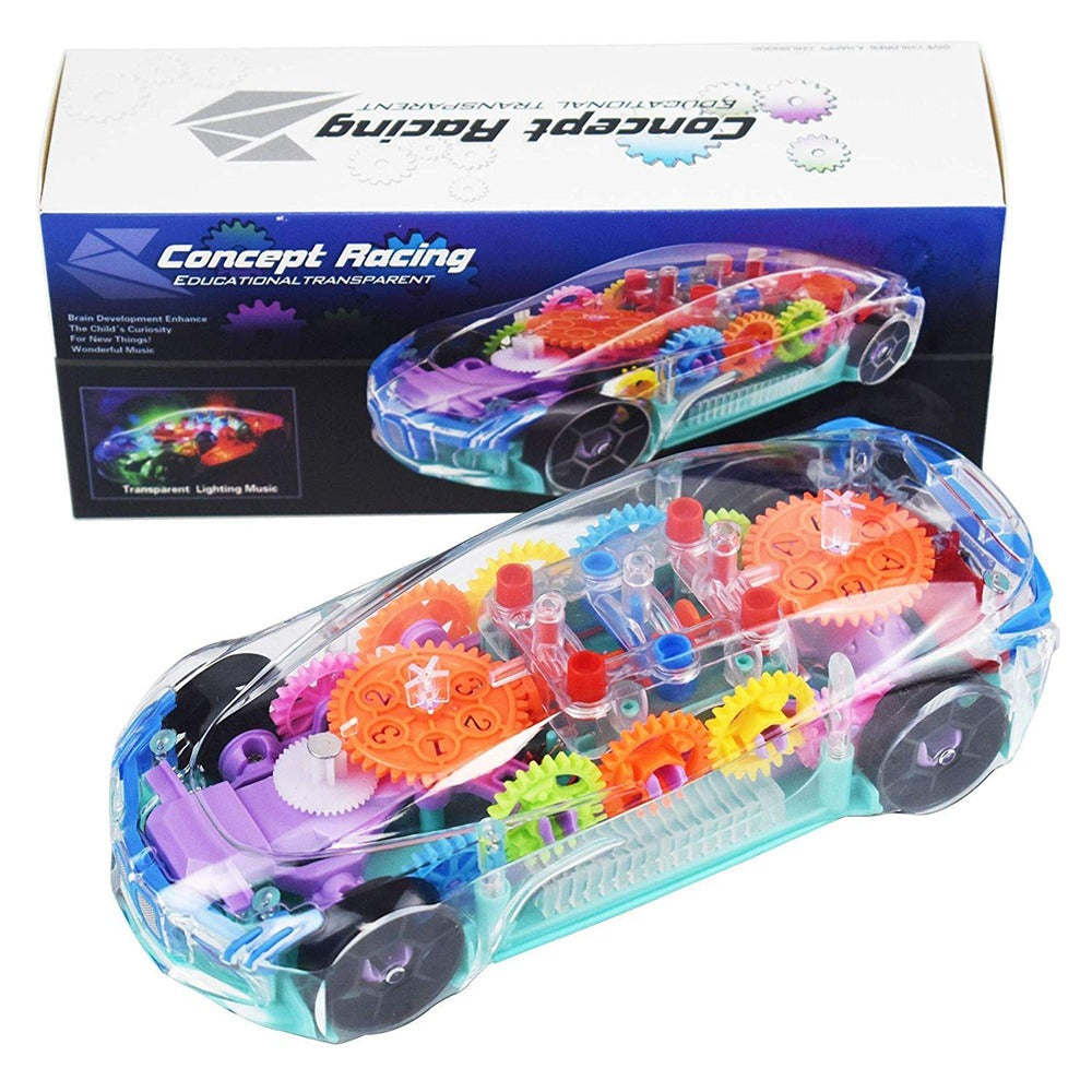 Racing Car with Music & 3D Flashing Lights (Pack of 1)